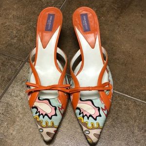 Emilio Pucci Silk SLIDES